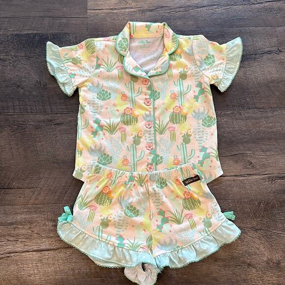 Matilda Jane size 4 Sleeping Cactus Pajama Set - Picture 1 of 10